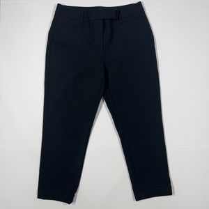White House Black Market Black Slim Crop Pants Women's Size 4